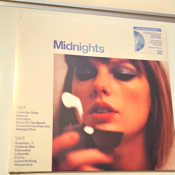 Taylor Swift Other - Taylor Swift Moonstone Blue Edition Midnights New Sealed Vinyl Record Music